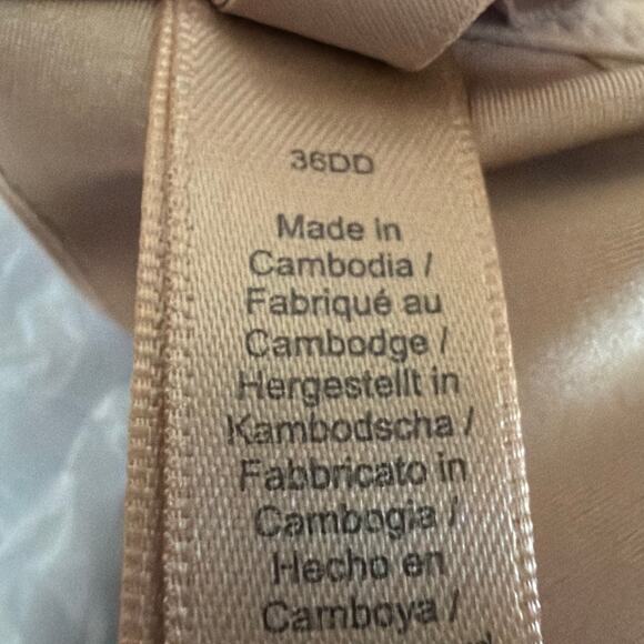 Skims Ultimate Push-Up Bra Balconette Smoothing Size 36DD Clay New With Tags - Picture 4 of 5